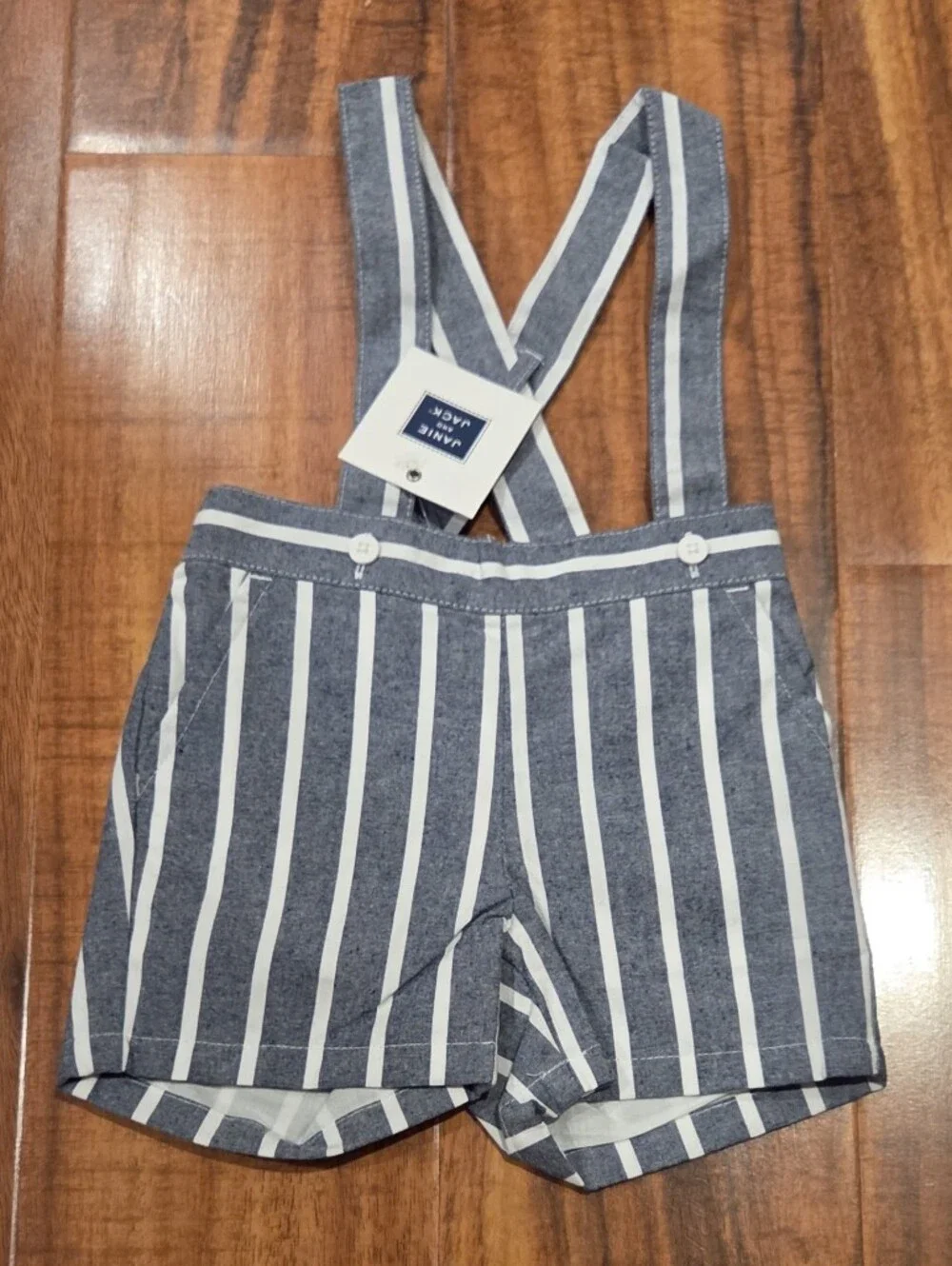 Janie and Jack NWT 0-3 Months Polo Bodysuit and Suspender Shortalls